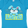 thumbnail image 4 of Inktastic My First Easter Cuddly Blue Bunny Boys or Girls Baby Bodysuit, 4 of 5