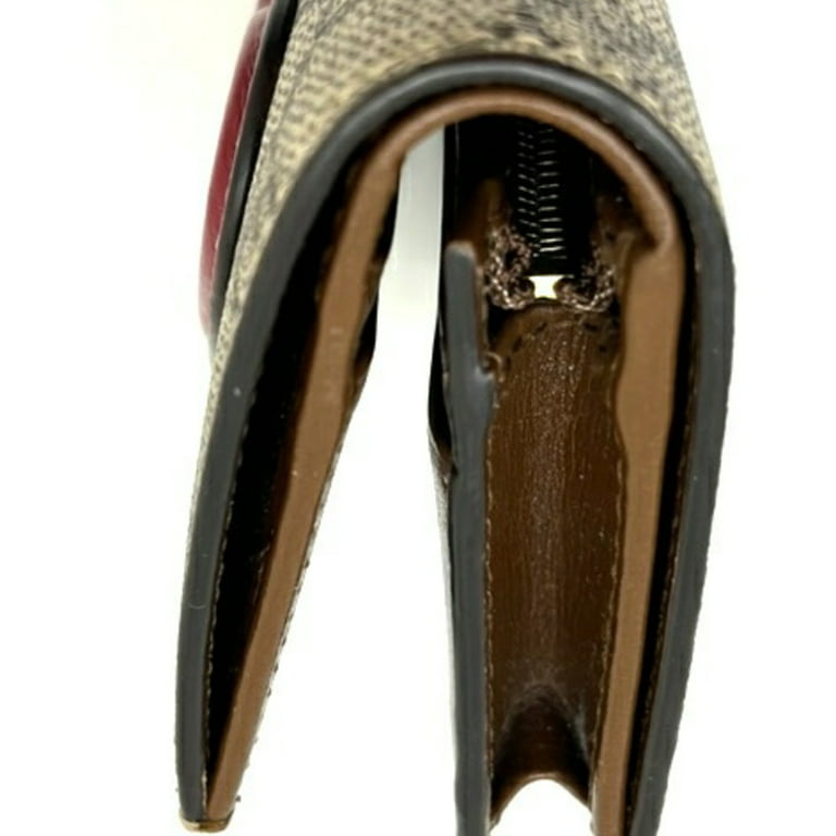 Gucci, Bags, Auth Gucci Gg Logo Canvas Leather Coin Purse Wallet Black  Zip Vintage Unisex