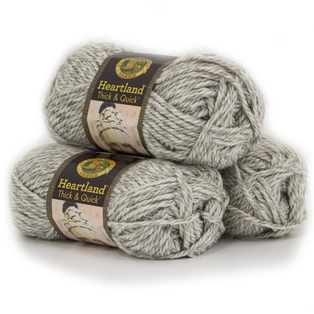 Lion Brand Yarn Heartland Thick and Quick Katmai Basic Super Bulky