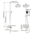 thumbnail image 5 of Wall Mounted Exposed Complete Shower System ,Tub spout Shower Set with Rough-in Valve, 5 of 5