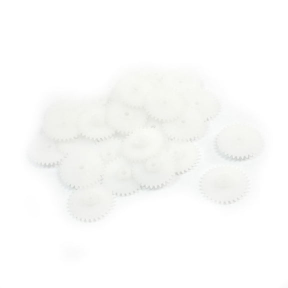 Unique Bargains 30 Pcs 16mm x 2mm 30 Teeth Plastic Single Reduction Motor Gear for RC Aircraft