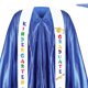 thumbnail image 3 of Odeerbi 1-10 Años Niños Niñas Vestido de Graduación Conjunto Color Sólido Vestido de Manga Larga Con Estoro, Gorra Y Bornilla Traje de 3 Piezas, 3 of 5