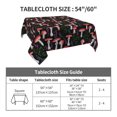 thumbnail image 7 of Wukai Red Mushrooms Waterproof Tablecloth for Kitchen Dining, Fits Square Tables for 2-4 Seats -54"x54", 7 of 7