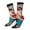 2 Black-1, variant on Vibrant Street Art Portrait Print Adult Socks for Men & Women,Calf Socks, Ankle Socks,Boots Socks,Breathable Casual Sock,Unisex Crew Socks