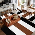 thumbnail image 5 of 4x6 Area Rugs, Brown Black White Boho Non-Skid Rubber Backing Large Rectangle Rugs - Living Room Bedroom Home Office, Contemporary Modern Art Indoor Floor Mat Carpets Washable Rug, 5 of 9