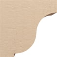 thumbnail image 3 of 9"W x 18"D x 18"H Classic Van Buren Rough Cedar Woodgrain TimberThane Corbel, Primed Tan, 3 of 6