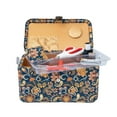 thumbnail image 6 of SINGER Large Premium Tackle Sewing Basket Navy Paisley Print with Notions Sewing Kit and Matching Pin Cushion, 6 of 6