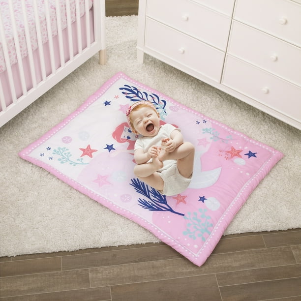 Aqua and coral crib bedding outlet