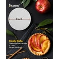 thumbnail image 3 of Katbite 6 Inch 200Pcs Parchment Paper Rounds Heavy Duty 45gsm (8 Sizes 4\u201d-12") - Baking Sheets for Pizza & Cupcakes - Commercial Grade - White, 3 of 7
