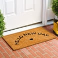 thumbnail image 3 of Calloway Mills 112101729 Hello New Day Black Doormat 17" x 29", 3 of 12