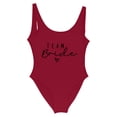 thumbnail image 4 of FhsagQ Ensembles de Maillots de Bain Rouges pour Femmes Sans Entrejambe Mode Femme Imprimé Lettre Pièce Maillot de Bain Bikini Maillot de Bain Sans Manches Dos Nu Maillot de Bain Femmes Ensembles de Maillots de Bain Plus Rouge TG, 4 of 4