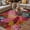Red, variant on Colorful Dahlia Outdoor Rug for Patio/Deck/Porch, Non-Slip Large Area Rug 4 x 6 Ft, Spring Flowers Modern Abstract Art Indoor Outdoor Rugs Washable Area Rugs, Reversible Camping Rug Carpet Runner