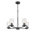 thumbnail image 5 of 2715-MB Millennium Lighting Verlana - 5 Light Chandelier-21.25 Inch Tall and 24 Inch Wide-Matte Black Finish    -Traditional Installation, 5 of 7