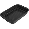 thumbnail image 1 of Phenofice 1Set Reusable Non Stick Carbon Steel Rectangle Baking Tray Deep Oven Pan for Easy Cleaning, 1 of 5