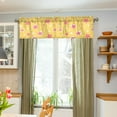 thumbnail image 3 of Yayeee Kitchen Valance Rod Pocket 54" x 18" Living Room Window Curtain, Yellow Stars, 3 of 6