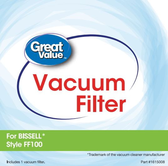 Great Value Vacuum Filters, For Bissell Style FF100