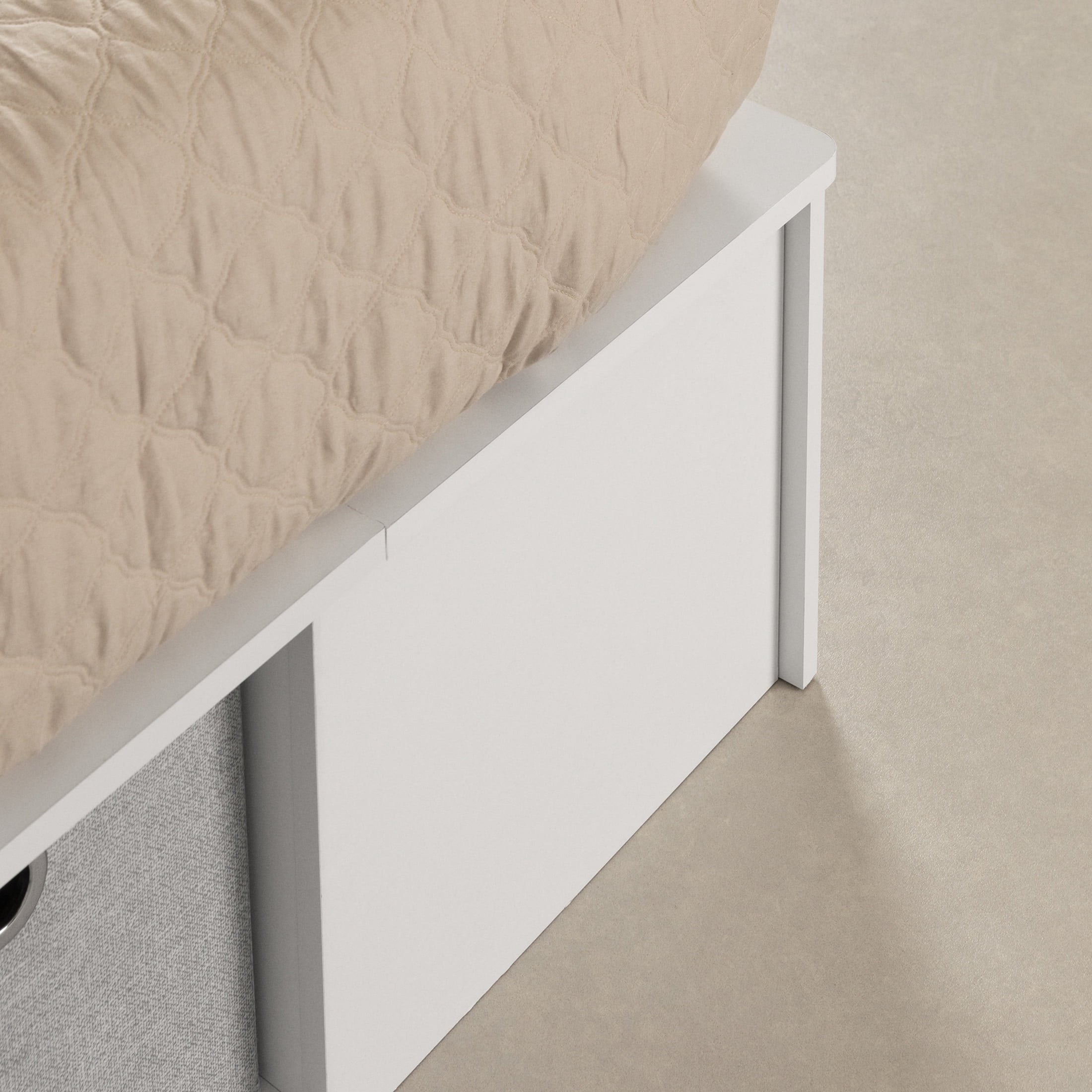 South Shore Flexible, Contemporary Bed, King White