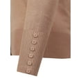 thumbnail image 3 of Women's V-Neck Button Down Long Sleeve Classic Knit Cardigan Sweater, 3 of 3