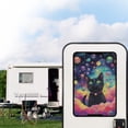 thumbnail image 2 of Psesaysky Black Cat Bubbles RV Door Window Shade with Hook and Loop Fastener Foldable RV Window Cover Privacy Protection for Camper Trailer Decorative Accessories, 2 of 7