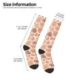 thumbnail image 5 of Fotbe Mushrooms2 print Women's Men's Novelty Crew Socks Cotton Socks Knee High Socks for Walking,Running,Nurses,Pregnancy, 5 of 9