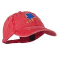 thumbnail image 5 of Alaska State Map Embroidered Washed Cap - Red OSFM, 5 of 5