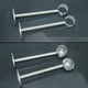 thumbnail image 4 of De 2pcs Soporte De Varilla De Tubo de material acero Inoxidable Para Armario Soporte De Barra De Cortina Talla 2, 4 of 9