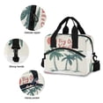thumbnail image 5 of Lunch Bag Portable Crossbody Meal Bag Cooler Bag Insulated Lunch Bag Food Bag Handheld & Crossbody Design Three Green Coconut Trees, 5 of 6