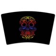 thumbnail image 2 of Mugzie brand 16-Ounce Stainless Steel Travel Mug with Insulated Wetsuit Cover - Colorful Sugar Skull, 2 of 5