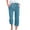 Blue, variant on Bigersell Wide Leg Capris for Women Capris Pants for Women Casual Summer Cotton Linen 3/4 Pants Wide Leg Capris Lightweight Baggy Cropped Trousers Black xl