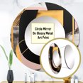 thumbnail image 3 of Designart "Art Deco in Pink and Gold I" Abstract Rund Mirror For Wall Decor - Large Pink Round Print Mirror - Round Modern Mirror - Wall Mounted Round Large Mirror - 29" x 29", 3 of 6