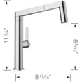 thumbnail image 2 of Blanco 402043 1.5 GPM Panera Pull Out Kitchen Faucets - Stainless Steel, 2 of 7