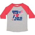 thumbnail image 3 of Inktastic 4th of July with Fireworks American Flag and Rocket Boys or Girls Toddler T-Shirt, 3 of 5