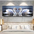 thumbnail image 3 of Pósteres e impresiones de One Piece Swans Love, pintura en lienzo de animales, arte de pared para sala de estar, dormitorio, decoración moderna del hogar sin marco, 3 of 5