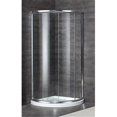 thumbnail image 1 of AstonGlobal SD908-TR-CH-40-5 Cabine de Douche Ronde Semi-Sans Cadre en Chrome avec Base, 1 of 1