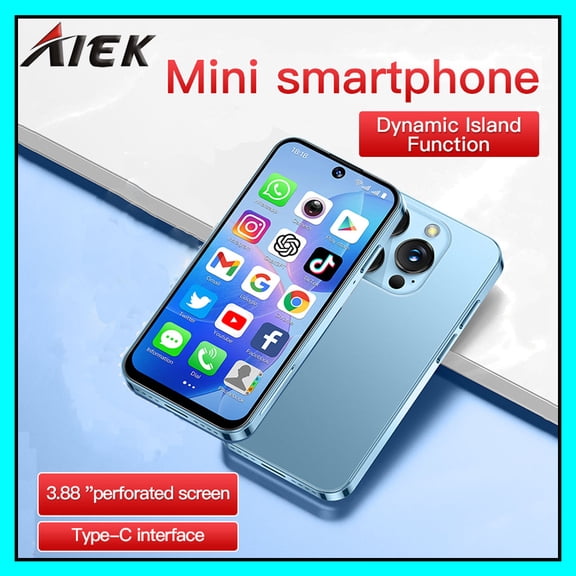 XS19 Mini 3G Smartphone 2000 mAh High-capacity Battery Android 10.0 Quad Core 2GB RAM 16GB ROM 3.88inch 5MP Rear Camera Dual SIM Small phone