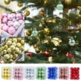 thumbnail image 2 of KCEHTA 24PCS Christmas Ball Ornaments for Xmas Christmas Tree, 1.18inch Shatterproof Christmas Baubles Christmas Tree Ball Ornaments Set for Holiday Wedding Party Decoration, 2 of 7