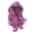 thumbnail image 2 of Pelucas Esponjosas, Elasticidad Ajustable de Fibra A Alta Temperatura Peluca Ondulada Larga Purple para Halloween Para La Vida Diaria para Mujeres para la Fiesta, 2 of 7