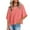 Pink #001, variant on Mohiass Women's Summer Casual Crewneck Batwing Half Sleeve T-Shirts Solid Color Loose Fit Cute Basic Flowy Tops Tees Blouses Gray L