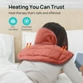thumbnail image 3 of Heating Pad, Weighted Heating Pad for Neck and Shoulders Pain Relief, Electric Heating Pad for Cramps with 4 Heat Settings, 2 Hours Auto-Off, Machine Washable, Gray, 3 of 8