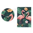 thumbnail image 5 of Yayeee Garden Flag 28" x 40" Double Sided Outdoor Yard Lawn Holiday Decorations, Flamingo Leaves Pattern, 5 of 6