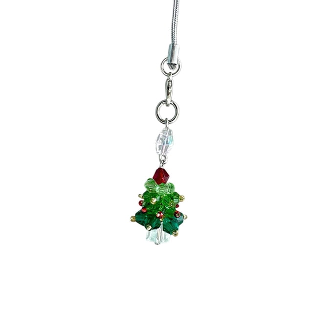 Abalorio navideño para teléfono CUTICAT adorno colgante hecho a mano 11 cm