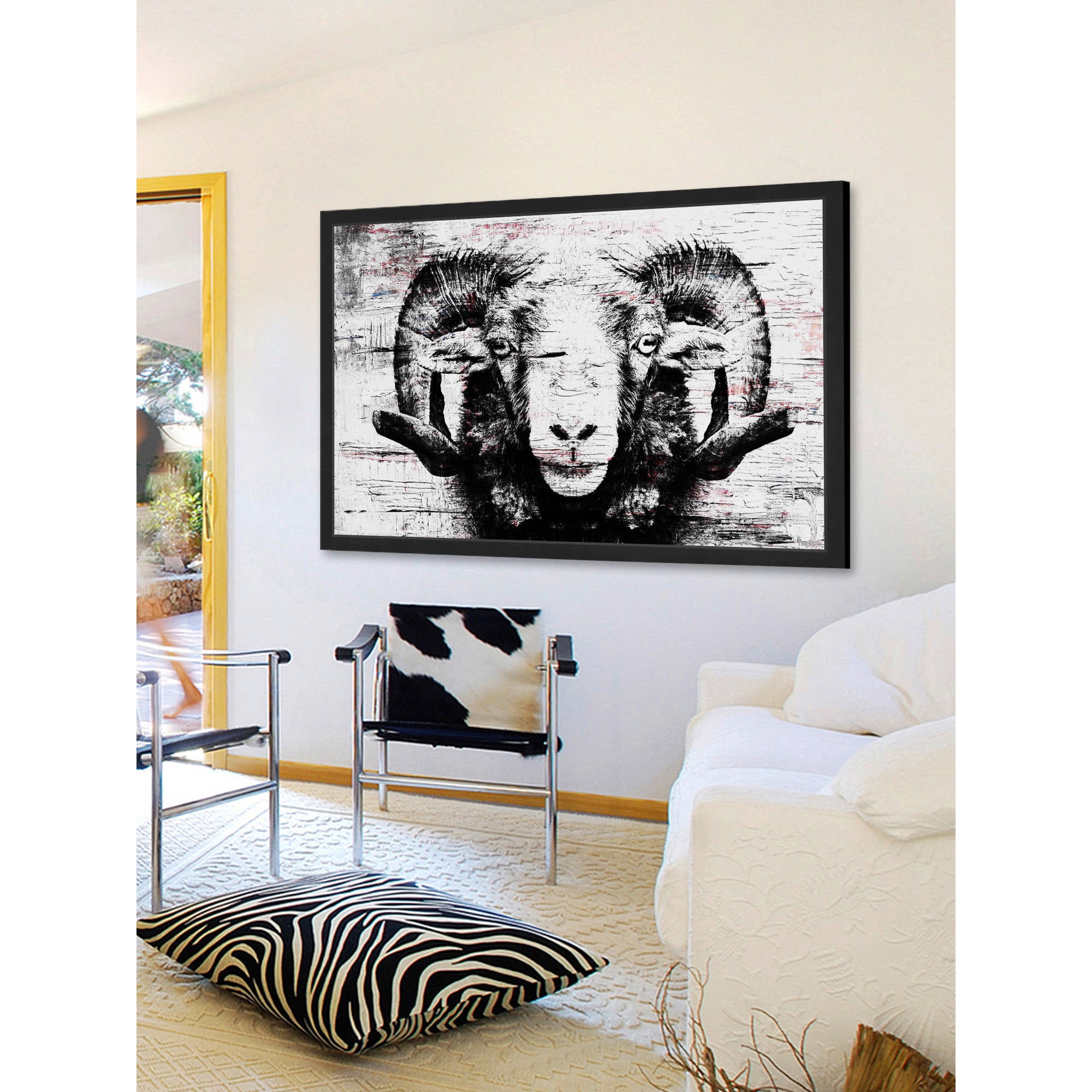 Parvez Taj "Staring Ram Eyes" Framed Painting Print