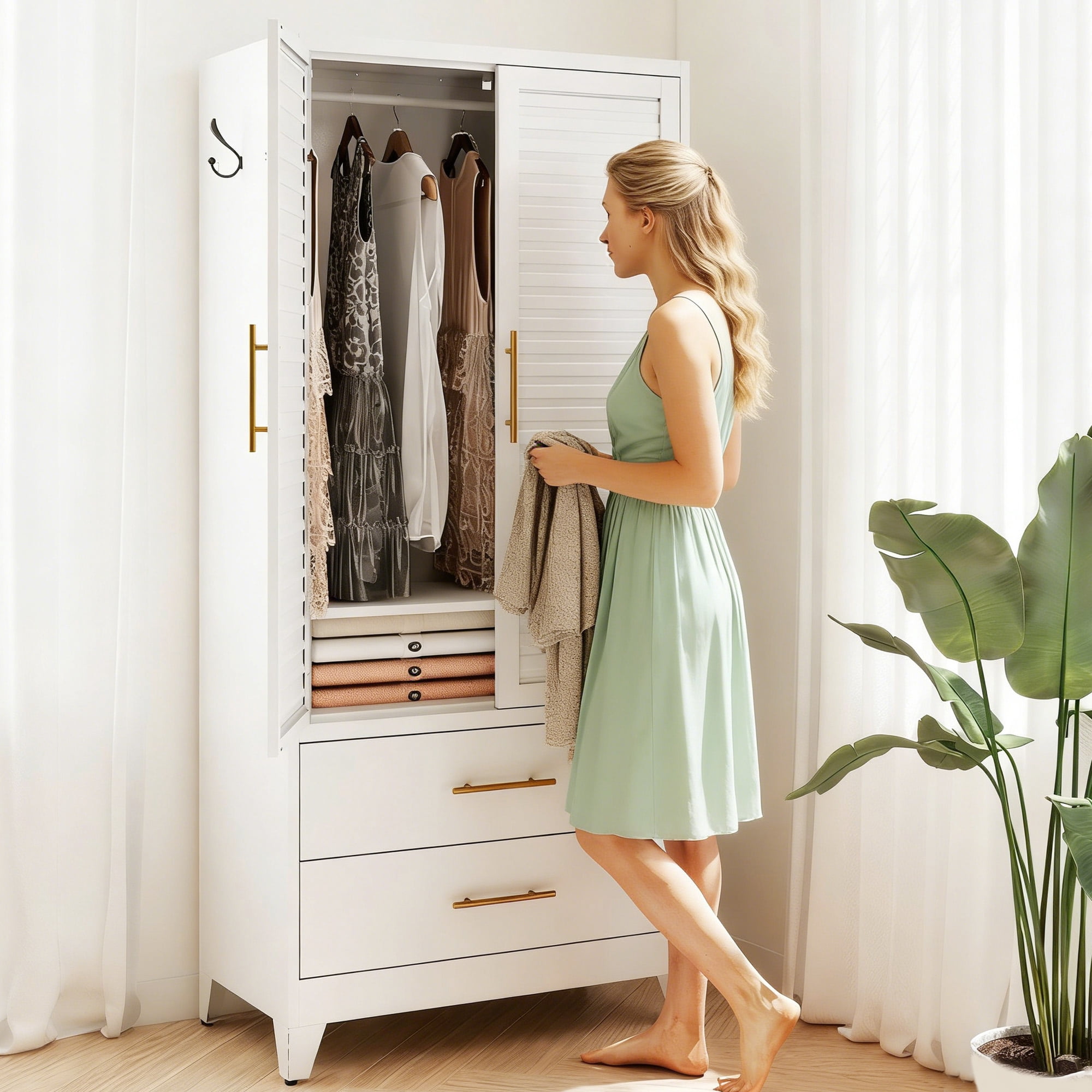 avobird 20 Inch Cabinet(White)