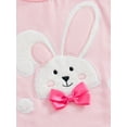 thumbnail image 6 of Suealasg Newborn Girls Easter Festival Outfit 3 6 12 18 Months Infant Girls Short Sleeve Bunny Print Romper Jumpsuit + Headband 0-18M 2Pcs Baby Girl Summer Clothes Set, 6 of 9