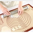 thumbnail image 2 of YFTDEY Baking Mat, Food Grade Material, Non-Stick Surface, Anti-Slip Design, Kitchen Utensils, Ideal for Rolling Dough and Baking, Easy to Clean and Durable, 2 of 4
