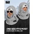 thumbnail image 3 of Ski Mask Balaclava for Women Men Windproof Fleece Winter  Mask Cold Weather Hat  Warmer, 3 of 6