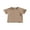 Khaki, variant on Toddler Kids Girls Boys Summer Casual Tops 6 12 18 24 Months 2T 3T 4T Solid Color Short Sleeve O Neck Loose T-shirt