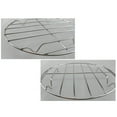 thumbnail image 2 of 2 Pcs Grille en Acier Inoxydable pour Viande Grille Ronde Portable pour Rôtir les Légumes Pizza - 28cm (Sans Plateau de Cuisson Noir), 2 of 8