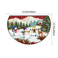 thumbnail image 3 of Antqov Half Round Doormat 16x24" Non-Slip Christmas Rug Holiday Door Mats Entryway Floor Rugs Indoor for Kitchen Living Room Bathroom Supplies, 3 of 6