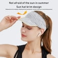 thumbnail image 5 of Women Summer Sun Visors Cap Empty Top Wide Brim Headband Hat For Sun Protection, 5 of 6